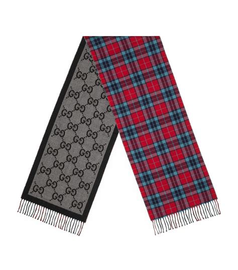 gucci tartan scarf